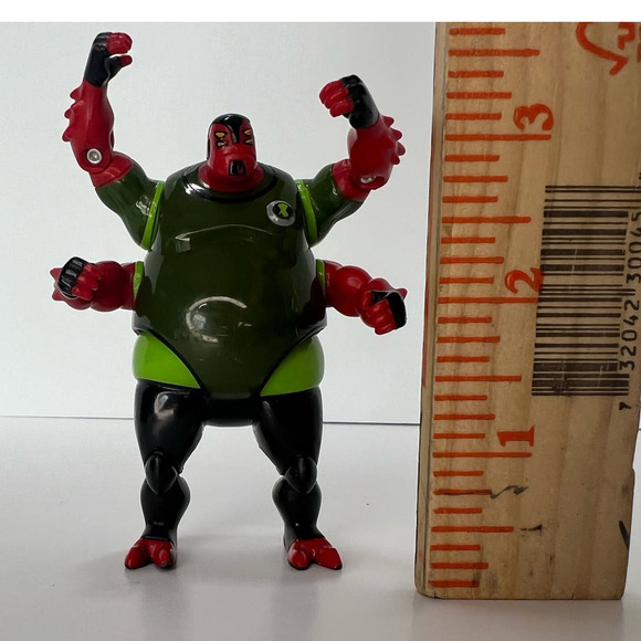 Bandai One Ben 10 Alien Force Gorvan Four Arms Figure, 3", Cartoon Network - Picture 5 of 10